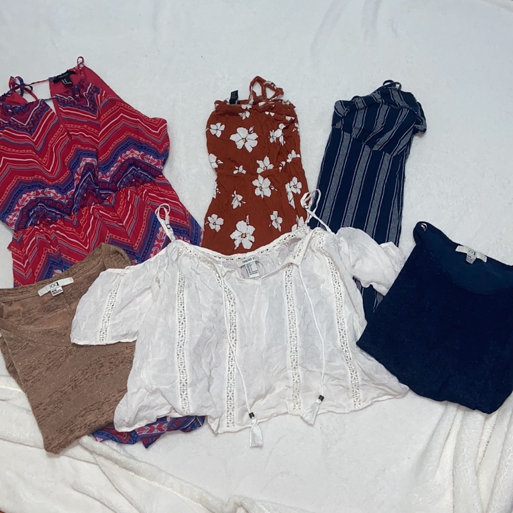 3 dresses & 3 shirts